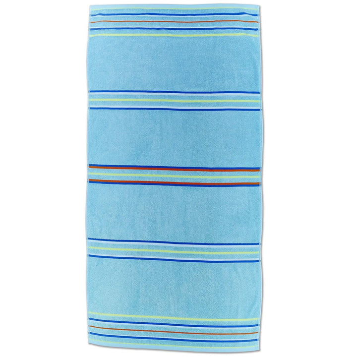 Rainbow Pairs Twin Pack Cotton Beach Towels Blue -  - Ideal Textiles