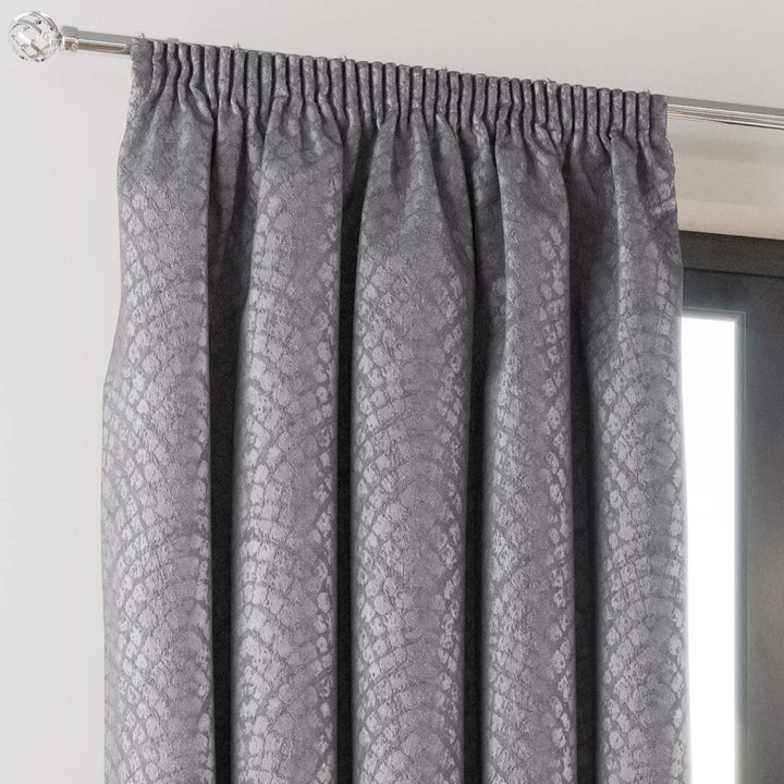 Addison Thermal Block Out Tape Top Curtains Silver -  - Ideal Textiles