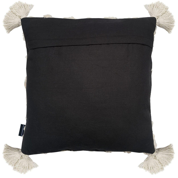 Pemba Tufted Diamond Black Cushion Cover 17" x 17" -  - Ideal Textiles