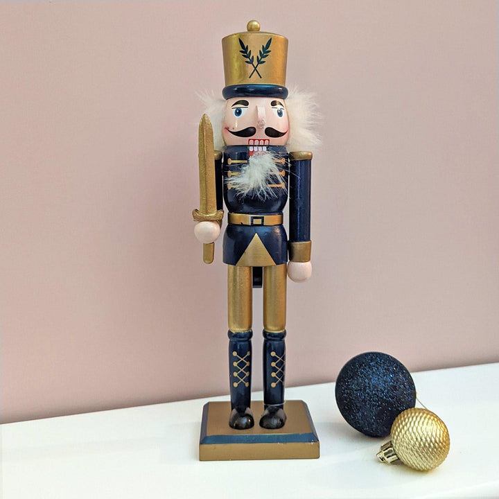 Navy & Gold Christmas Nutcracker - Ideal