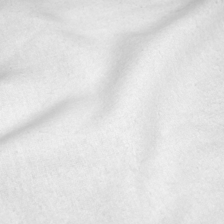 Cosy 100% Brushed Cotton Flannelette Fitted Sheets White -  - Ideal Textiles