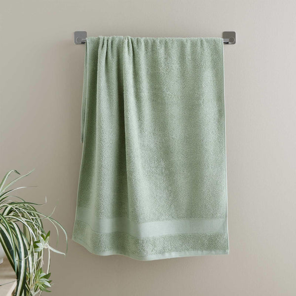 Anti-Bacterial 100% Cotton Sage Bathroom Towels - Hand Towel - Ideal Textiles