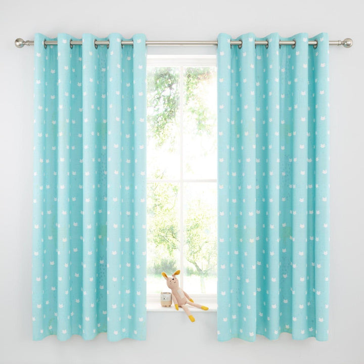 Cute Cats Eyelet Curtains Kids Curtains Catherine Lansfield   