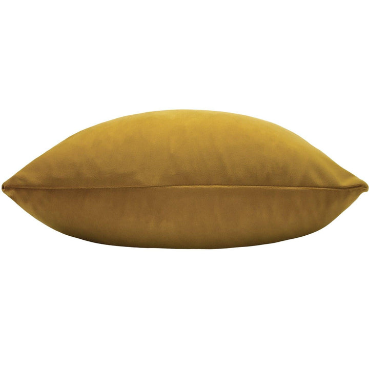 Sunningdale Velvet Rectangular Saffron Filled Cushions 12'' x 20'' -  - Ideal Textiles