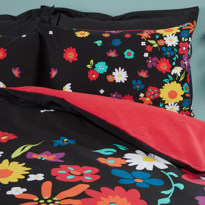 Brighton Bold Floral Print Multicolour Duvet Cover Set -  - Ideal Textiles