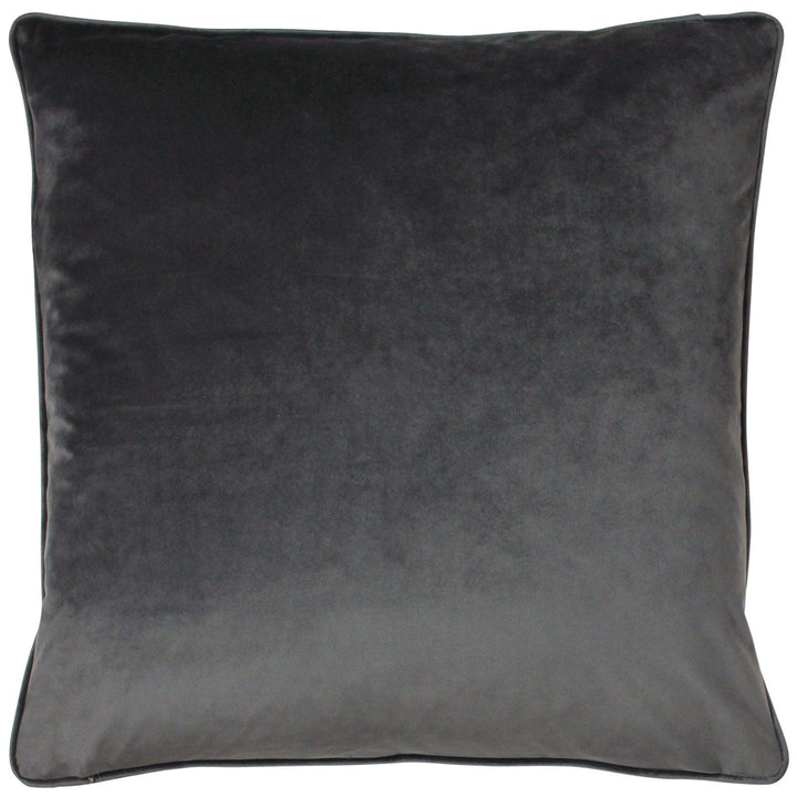 Wisteria Foil Printed Velvet Charcoal Cushion Cover 20'' x 20'' -  - Ideal Textiles