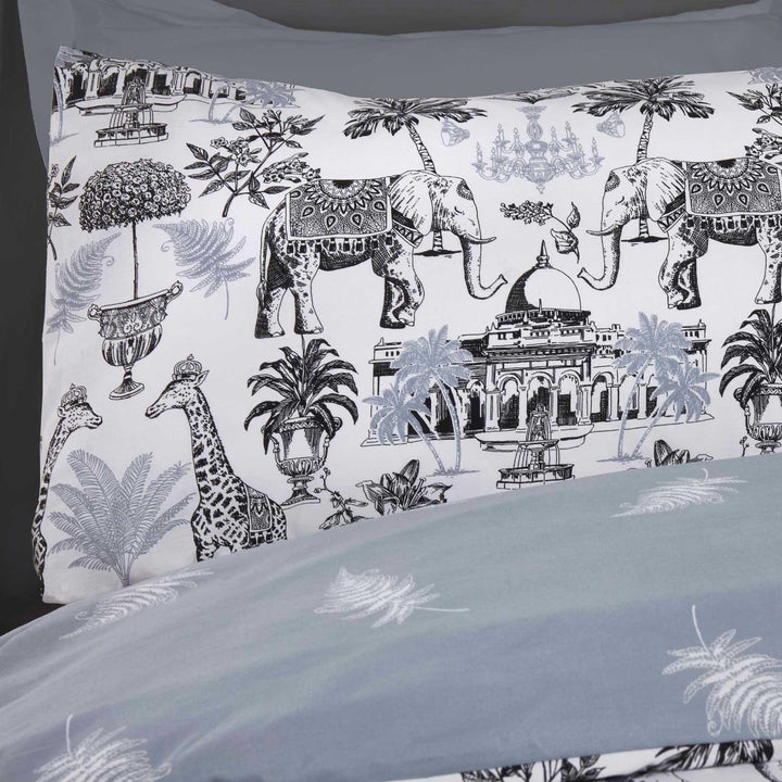 Safari Royale Jungle Animals Grey Duvet Cover Set -  - Ideal Textiles