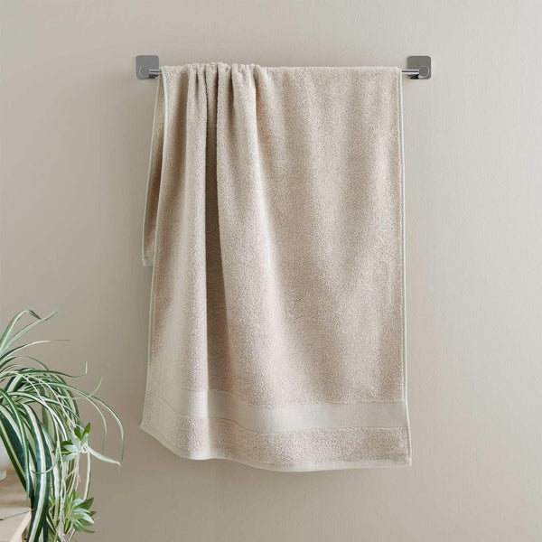 Anti-Bacterial 100% Cotton Natural Bathroom Towels - Hand Towel - Ideal Textiles