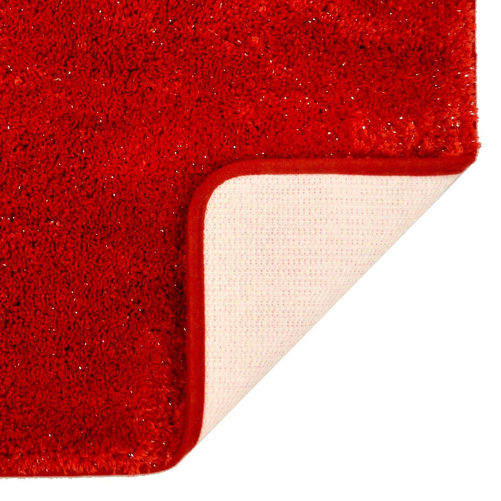 Bling Microfibre Non Slip Bath Mat Red -  - Ideal Textiles