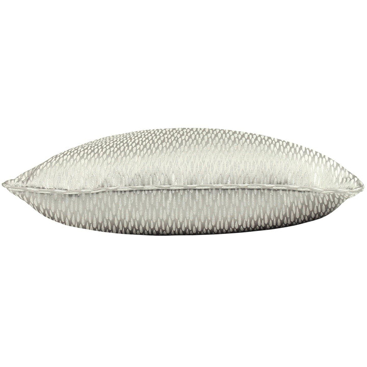 Astrid Platinum Metallic Jacquard Filled Cushions -  - Ideal Textiles