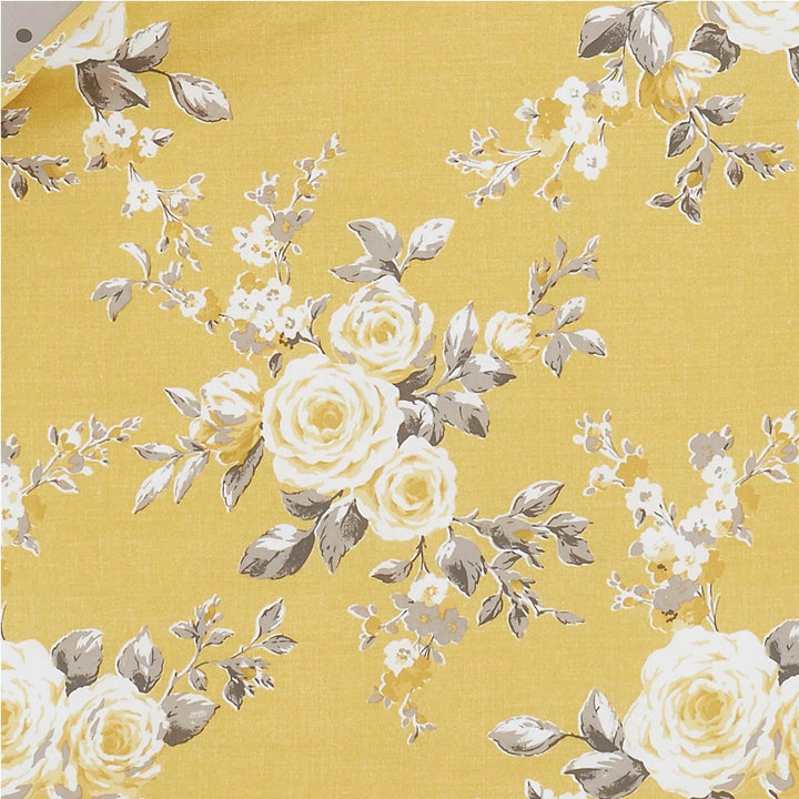 Canterbury Reversible Floral & Polka Dot Ochre Duvet Cover Set -  - Ideal Textiles