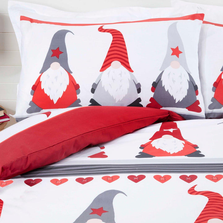 Festive Gonks Scandi Multicolour Christmas Duvet Cover Set -  - Ideal Textiles