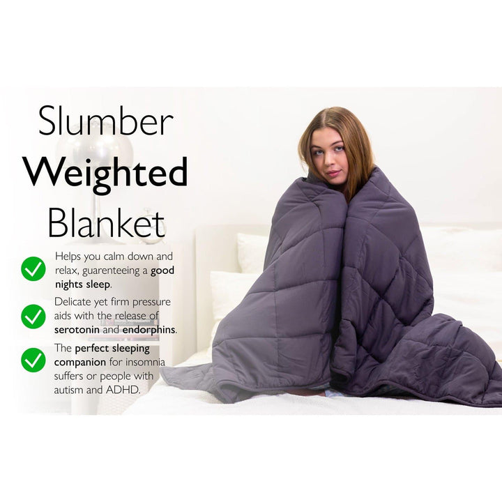 Slumber Weighted Blankets Charcoal -  - Ideal Textiles