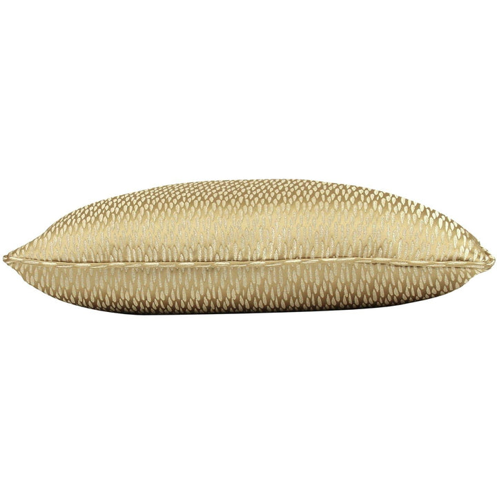 Astrid Gold Metallic Jacquard Filled Cushions -  - Ideal Textiles