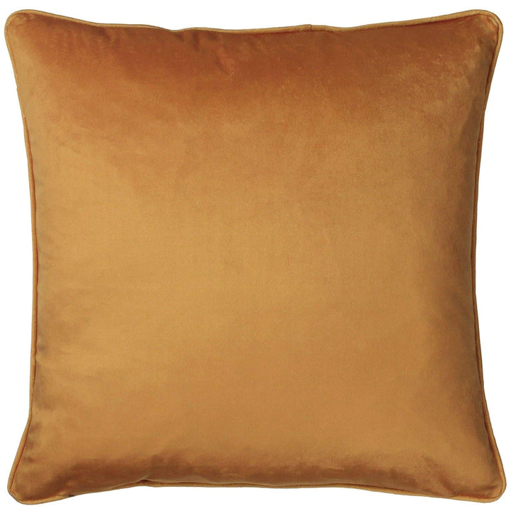 Samui Elephant Gold Velvet Cushion Cover 18'' x 18'' -  - Ideal Textiles