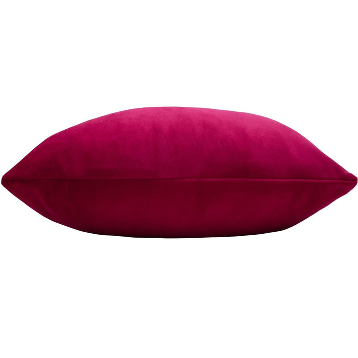 Sunningdale Velvet Rectangular Cerise Filled Cushions 12'' x 20'' -  - Ideal Textiles