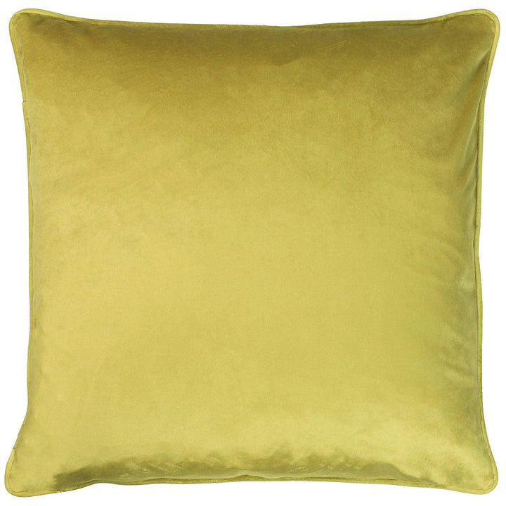 Wisteria Foil Printed Velvet Chartreuse Cushion Cover 20'' x 20'' -  - Ideal Textiles