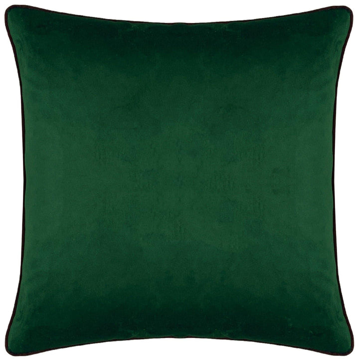 Figaro Piped Floral Green Cushion Cover 17" x 17" - Ideal