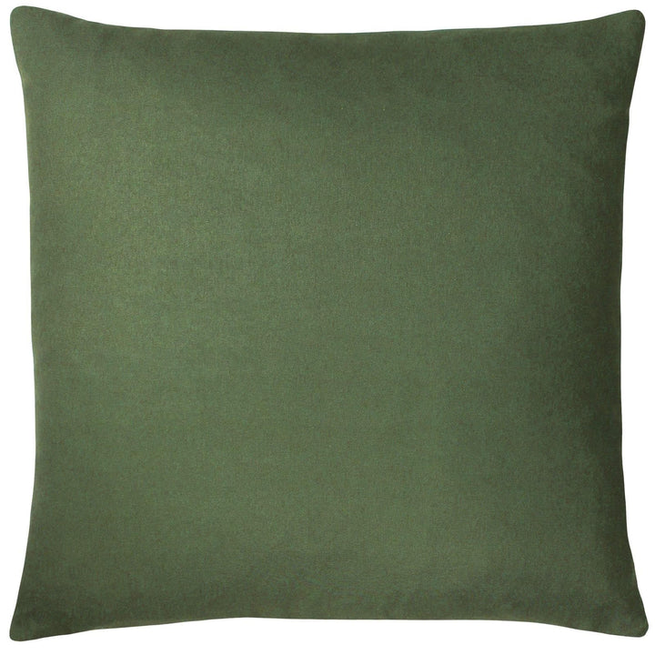 Laurel Botanical Leaf Forest Green Cushion Cover 18'' x 18'' -  - Ideal Textiles