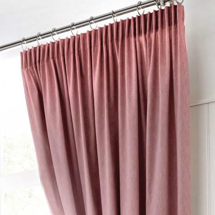 Dijon Blackout Thermal Tape Top Curtains Blush -  - Ideal Textiles