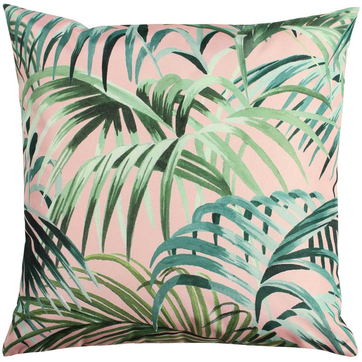 Jungle Tropical Outdoor Blush Pink Cushion Cover 17'' x 17'' -  - Ideal Textiles