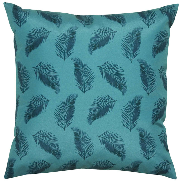 Parrots Tropical Outdoor Teal Cushion Cover 17'' x 17'' -  - Ideal Textiles