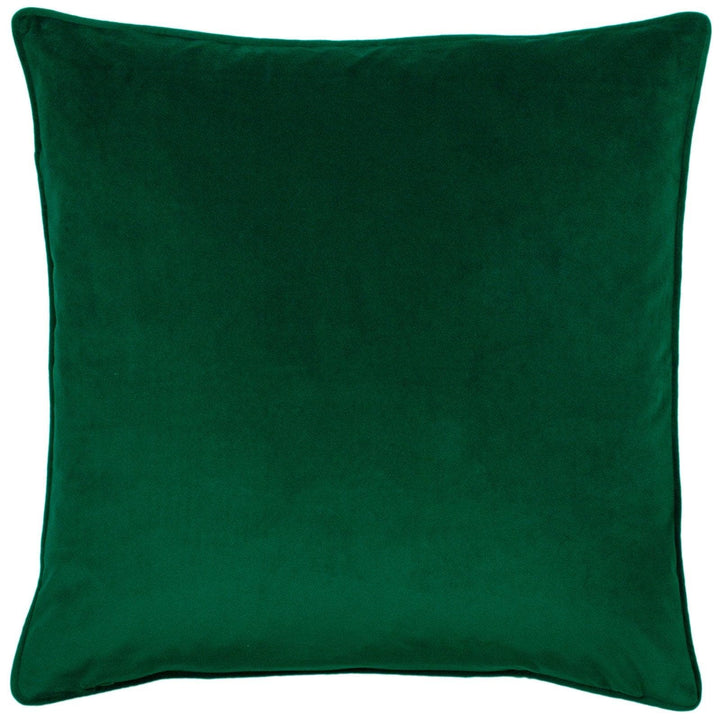 Hortus Emerald Embroidered Bee Velvet Cushion Cover 20'' x 20'' -  - Ideal Textiles