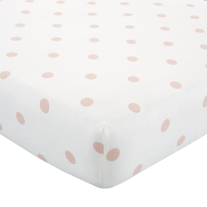 Brushed Spot Fitted Sheet Pink - Ideal