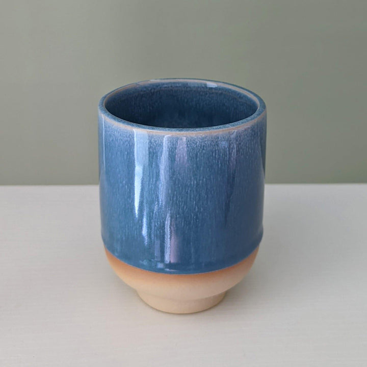Santorini Blue Glaze Pot 11cm -  - Ideal Textiles
