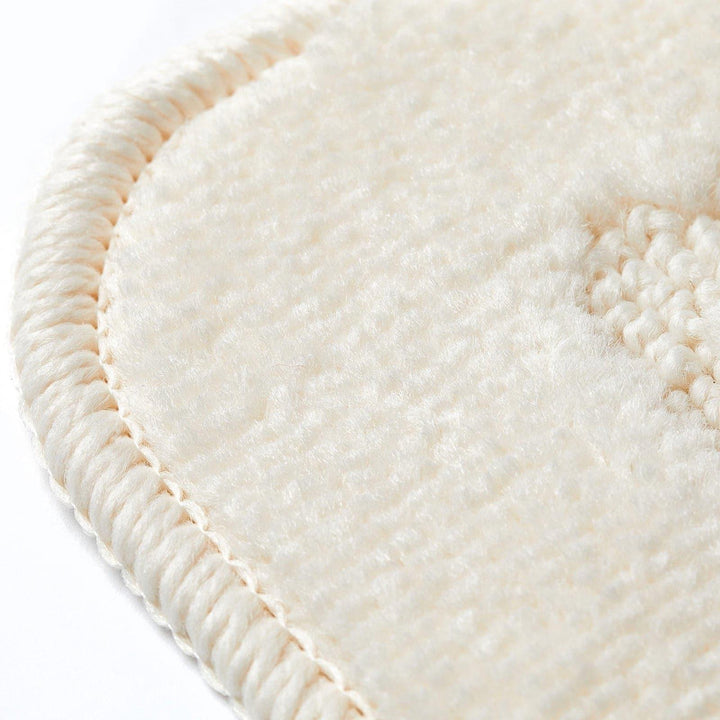 Orkney Non-Slip Bath & Pedestal Mat Set Cream -  - Ideal Textiles