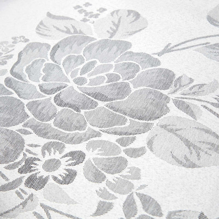 Grace Floral Damask Jacquard Silver Tablecloths -  - Ideal Textiles