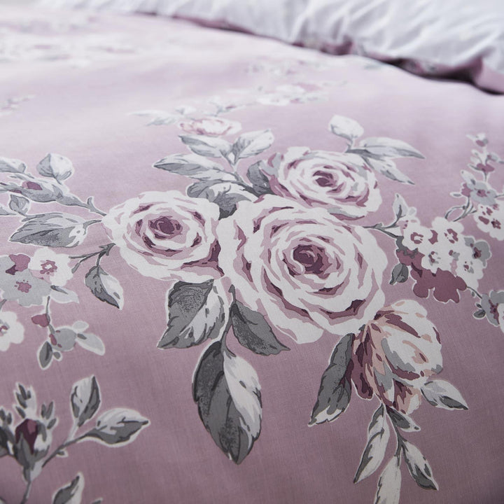 Canterbury Reversible Floral & Polka Dot Heather Duvet Cover Set -  - Ideal Textiles