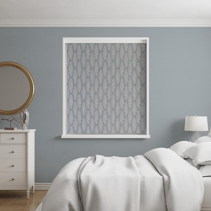 Fernia Blue Mist Made To Measure Roman Blind -  - Ideal Textiles