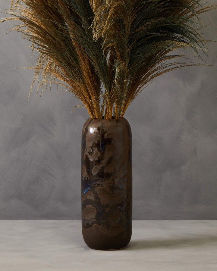 Seda Brown Reactive Glaze Vase - Ideal