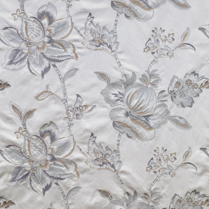 FABRIC SAMPLE - Florentina Frost Embroidery 142 -  - Ideal Textiles