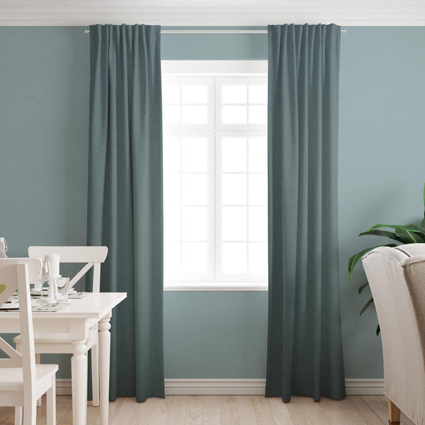 Asana Azure Made To Measure Curtains -  - Ideal Textiles