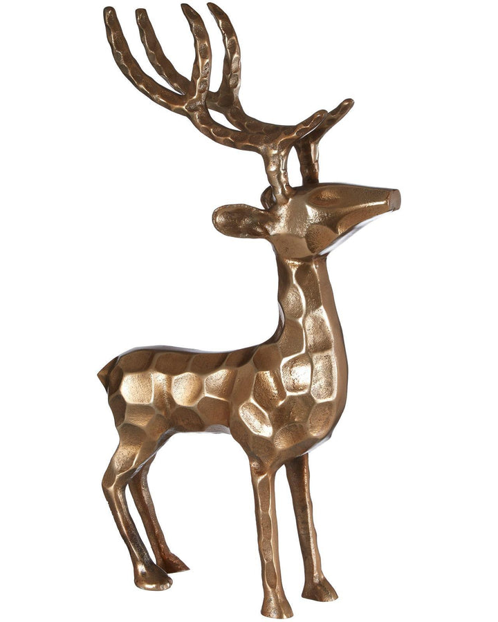 Hammered Gold Stag Ornament - Ideal
