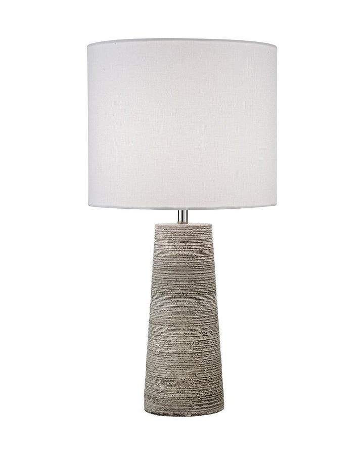 Spencer Table Lamp - Grey Terracotta and White - Ideal