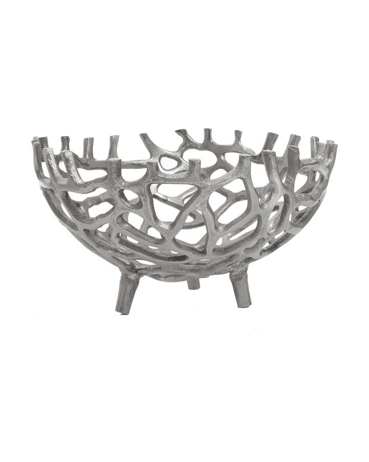 Montrose Coral Aluminium Silver Bowl - Ideal