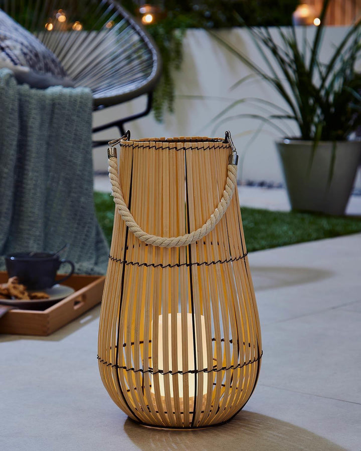 Azore LED Lantern Bamboo - Ideal