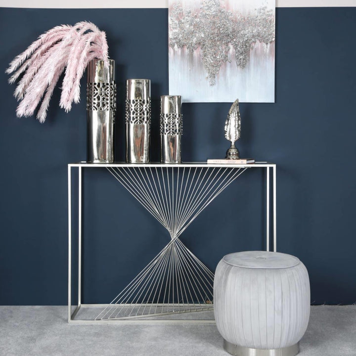 Orion Silver Console Table - Ideal