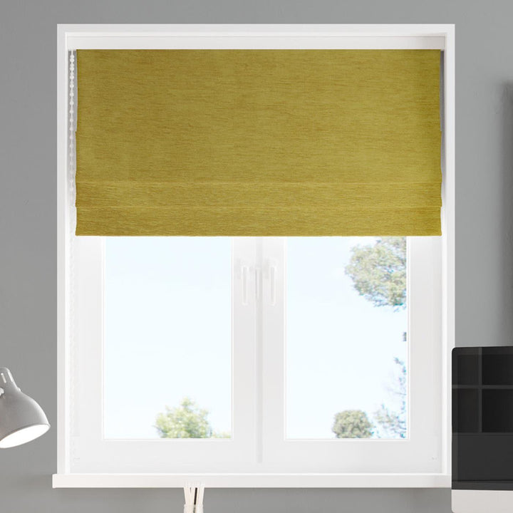 Scarba Ochre Made to Measure Roman Blind -  - Ideal Textiles