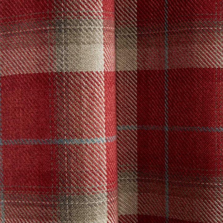 Carnoustie Thermal Blackout Lined Eyelet Curtains Red -  - Ideal Textiles