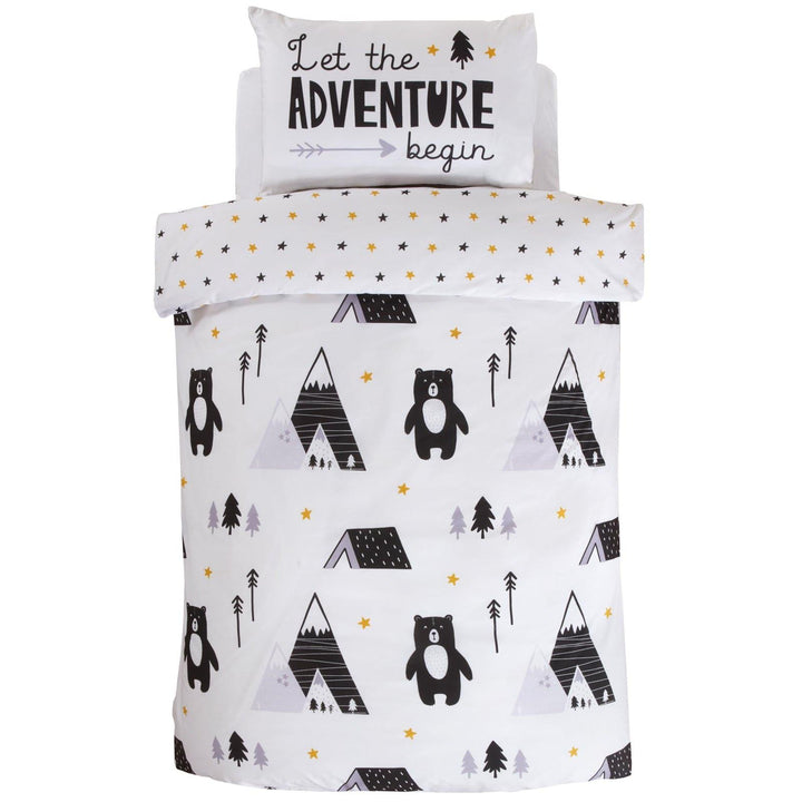 Scandi Bear Adventure Reversible Duvet Cover Set -  - Ideal Textiles