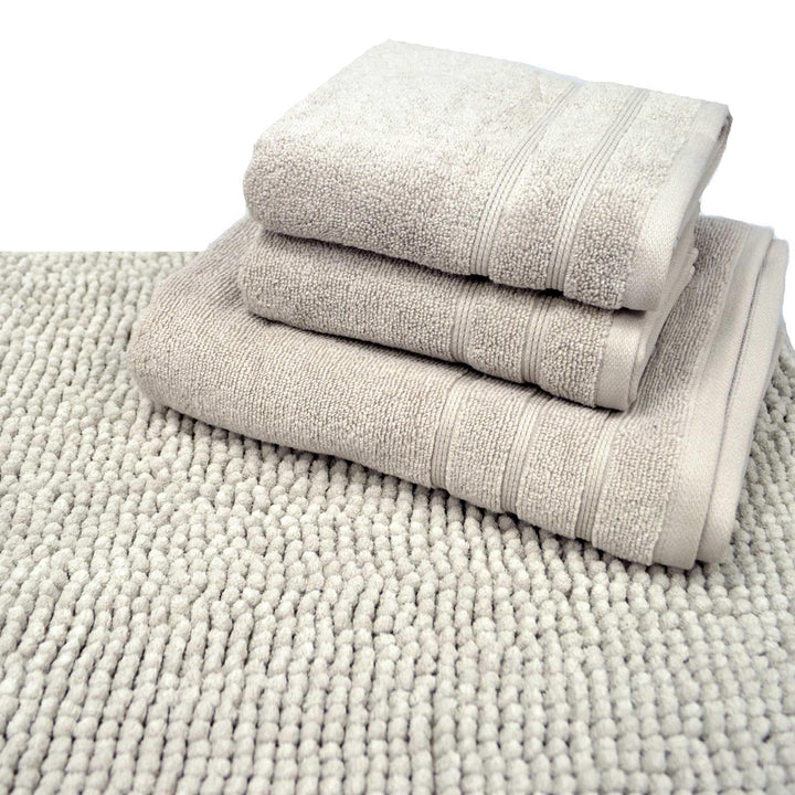 Loom Editions 4 Piece Towel Bale & Bath Mat Set Grey - Ideal