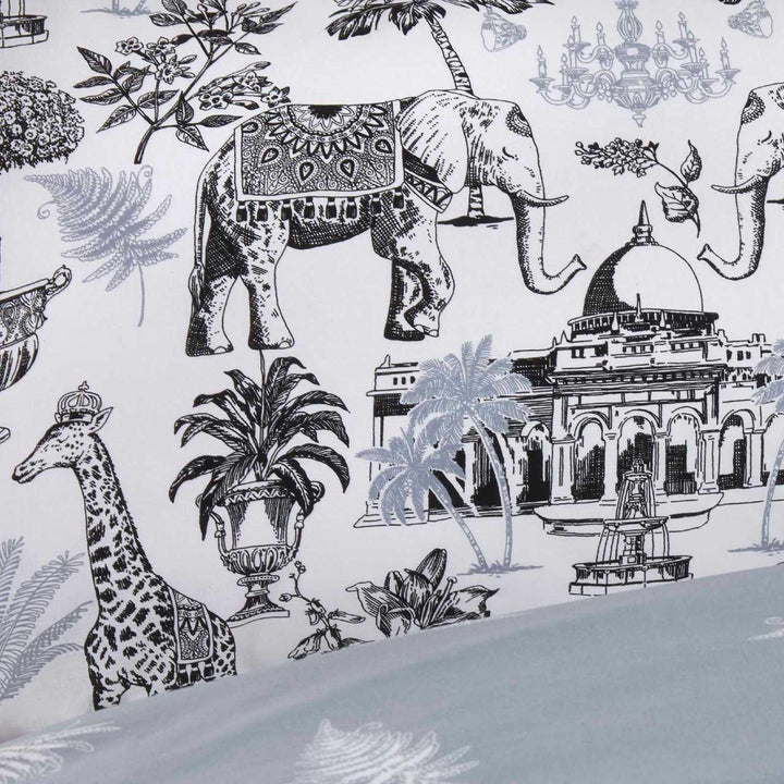Safari Royale Jungle Animals Grey Duvet Cover Set -  - Ideal Textiles