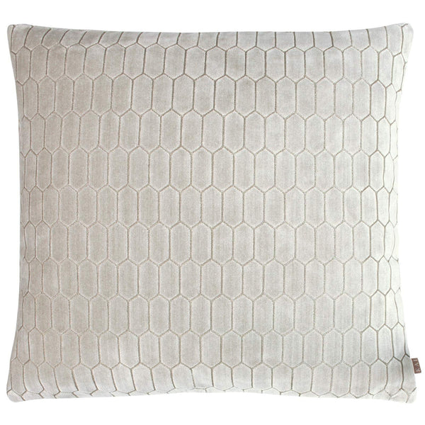 Rialta Geometric Velvet Pebble Cushion Cover 20'' x 20'' -  - Ideal Textiles