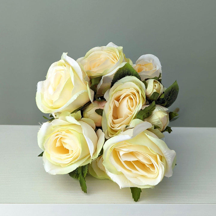 Artificial Roses Bouquet Cream -  - Ideal Textiles