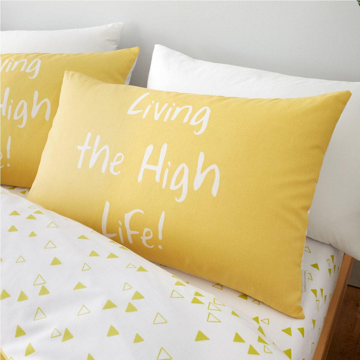 Giraffe Print Living the High Life! Yellow Duvet Cover Set -  - Ideal Textiles
