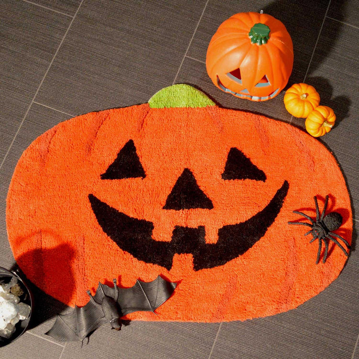 Pumpkin Shaped 100% Cotton Mat -  - Ideal Textiles
